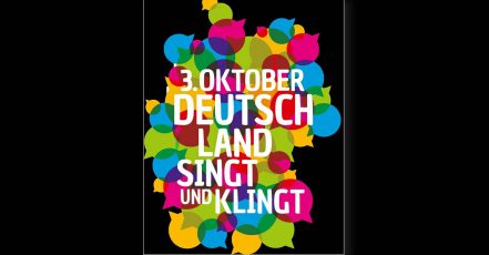 Key Visual der musikalischen Danke-Demo "3. Oktober – Deutschland singt und klingt" (Bildrechte: 3. Oktober – Deutschland singt und klingt e.V.)