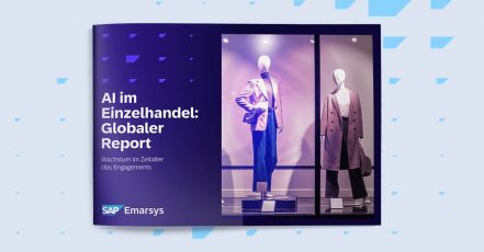 AI im Einzelhandel – Cover des gleichnamigen Reports von SAP Emarsys (Quelle: SAP Emarsys, s. Link)