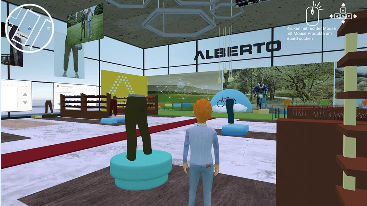 ALBERTO eröffnet virtuellen Shop im Metaverse (Bildrechte / Quelle: ALBERTO GMBH & CO KG; https://www.alberto-pants.com/)