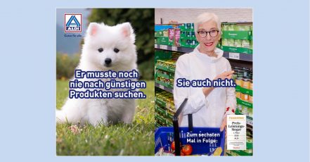 Motiv der ALDI Nord Tier-Memes Kampagne 2026 (Quelle / Copyright: Unternehmensgruppe ALDI Nord)