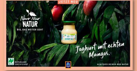 Mango-Motiv der neuen "Nur Nur Natur"-Kampagne von ALDI Süd (Bildrechte: ALDI Süd)
