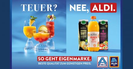 ALDI zeigt, wie Eigenmarke geht – Motiv "Mocktails" der neuen ALDI Eigenmarken-Kampagne (Copyrights: ALDI Nord, ALDI Süd)