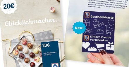 Geschenkkarten von ALDI | Bild: ALDI SÜD (©ALDI SÜD)
