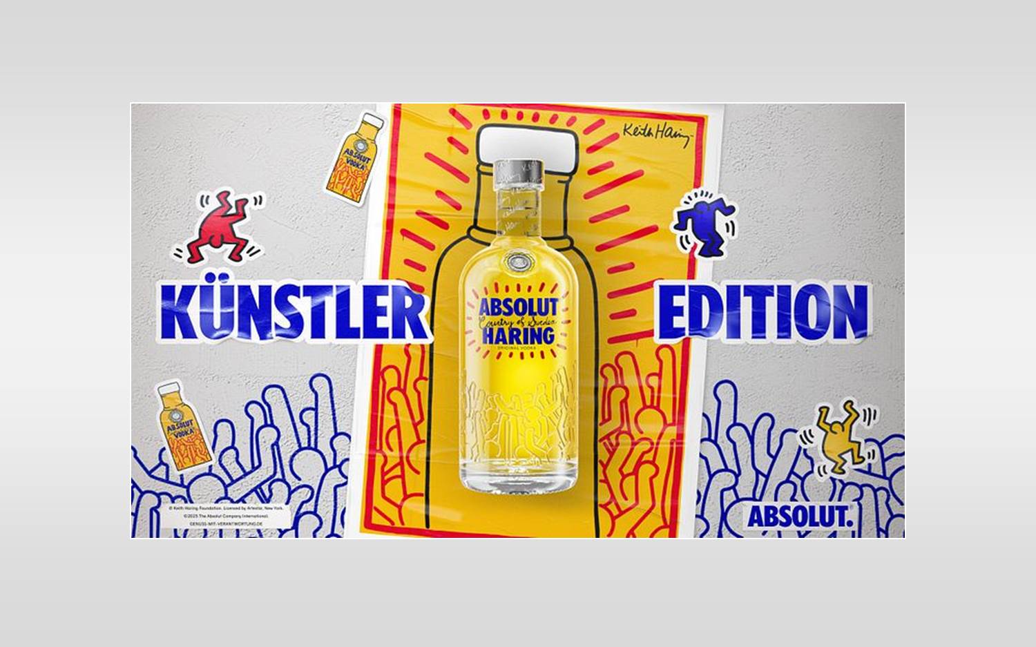  Absolut Vodka x Keith Haring, Absolut Haring Limited Edition (Bildquelle: Pernod Ricard Deutschland GmbH)