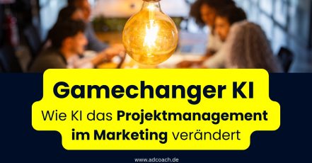 Wie KI das Projektmanagement im Marketing verändert (Bilddesign: AdCoach / www.adcoach.de; Foto: Canva Stock)