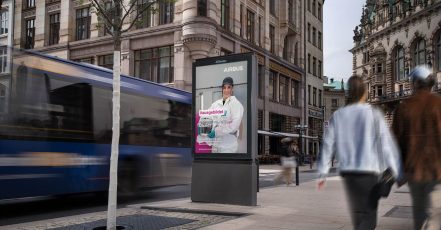 Die Airbus Recruiting und Employer Branding Kampagne setzte u.a. auf OOH Medien von WallDecaux (Copyright: WallDecaux)