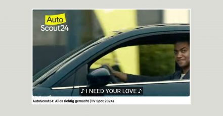 Neue Kampagne: AutoScout24 - Alles richtig gemacht, Szene aus dem TV-Spot, Screenshot v. 18.03.2024 (Quelle: YouTube / Copyrights: AutoScout24)
