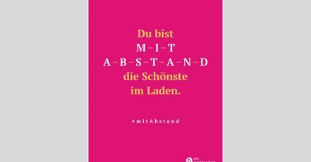 Bild: Kampagnenmotiv (BTE-Kampagne 1 #mitAbstand)
