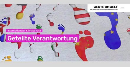 Screenshot der barrierefreien Webseite "Werte Umwelt", die von sapera_studios auf Basis der Vorgaben des European Accessibility Act gestaltet wurde