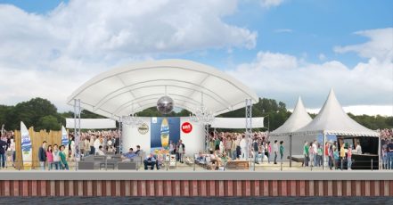 Bild: obs/Papenburg Marketing | Papenburg Marketing eröffnet mit dem Beachclub "Schiff Bar" einen neuen Hotspot für Touristen