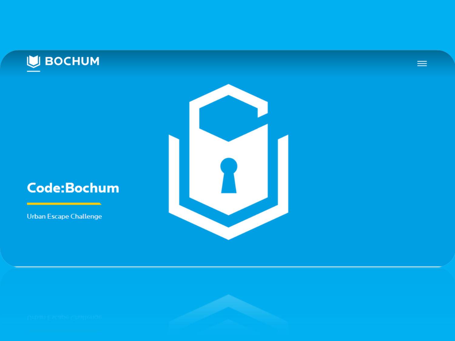 Screenshot der Website zur "Code:Bochum" Urban Escape Challenge (Link: www.bochum-tourismus.de/codebochum)