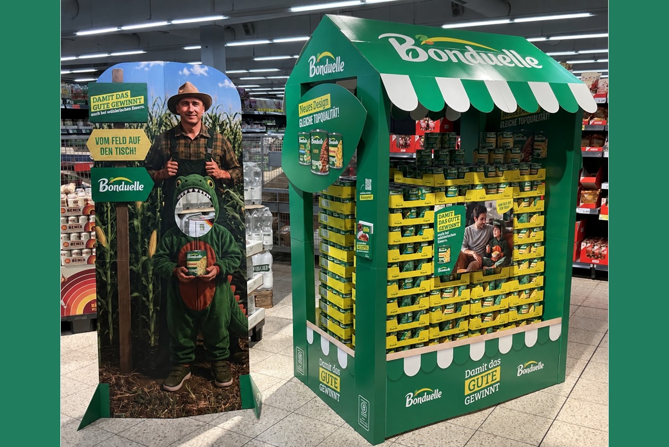 Bonduelle Pick Eaters POS-Kampagne 2026 (Bildrechte: BDG GmbH / Bonduelle Gruppe)