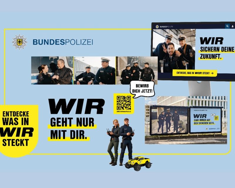 Bundespolizei Employer Branding und Recruiting Kampagne 2026, Visual (Quelle / Copyright: Bundespolizei)