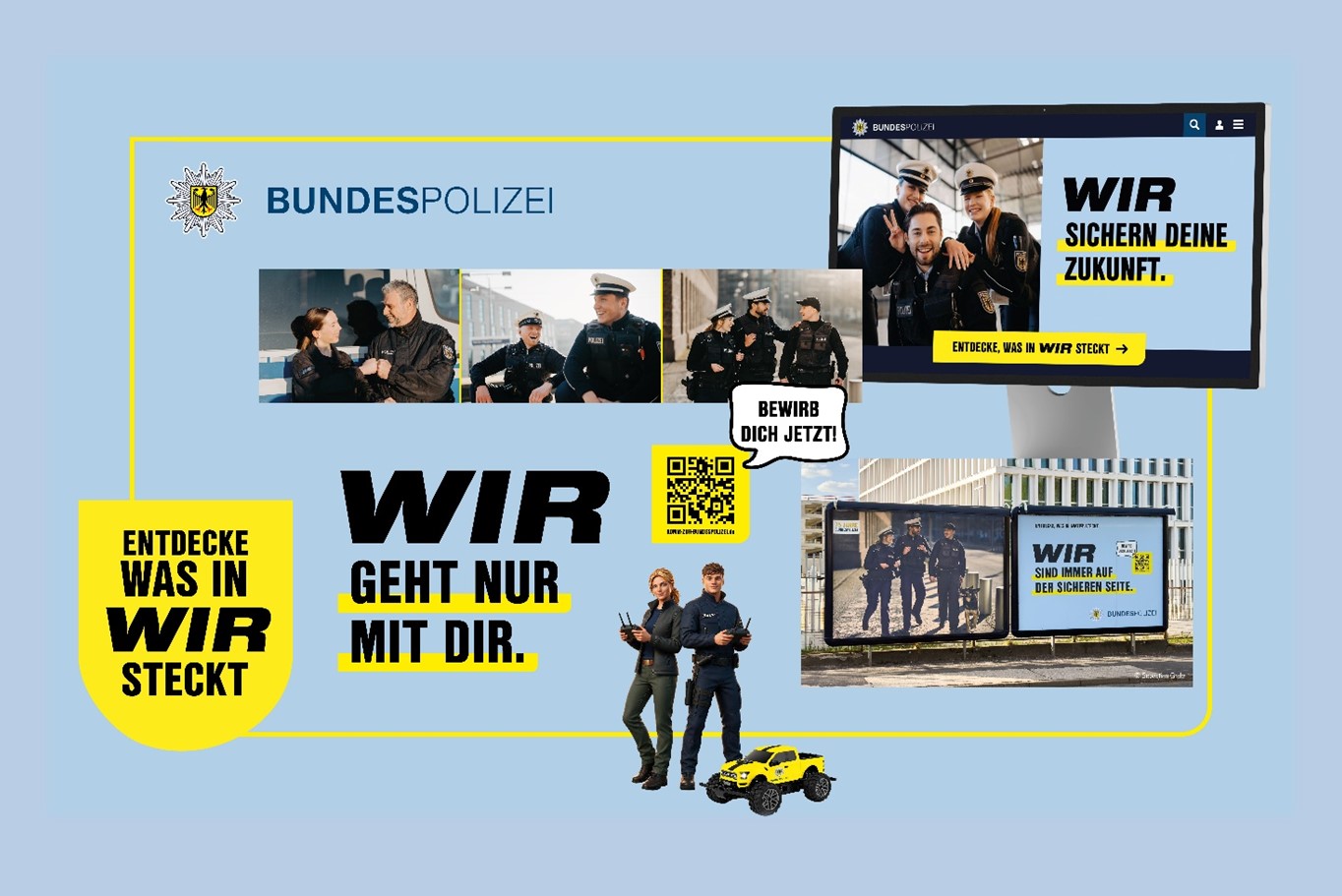 Bundespolizei Employer Branding und Recruiting Kampagne 2026, Visual (Quelle / Copyright: Bundespolizei)