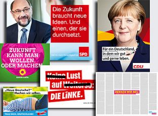 Bildquelle: Bundestagswahl-Plakate 2017 / Montage: Corinna Schmid