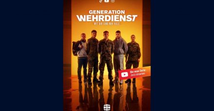 Motiv zur neuen Dokuserie der Bundeswehr, Titel: Generation Wehrdienst – Mit dir sind wir viele (Quelle: Bundeswehr / Castenow; übermittelt durch Castenow)