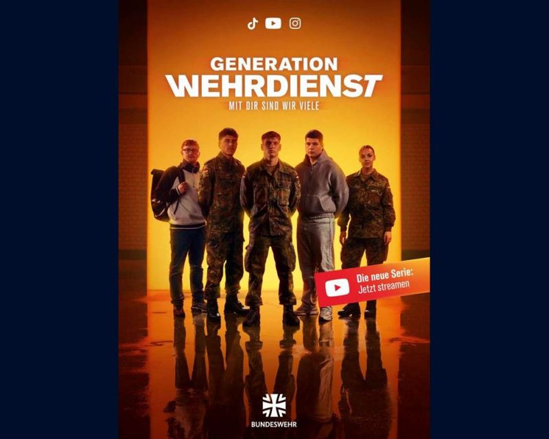 Motiv zur neuen Dokuserie der Bundeswehr, Titel: Generation Wehrdienst – Mit dir sind wir viele (Quelle: Bundeswehr / Castenow; übermittelt durch Castenow)