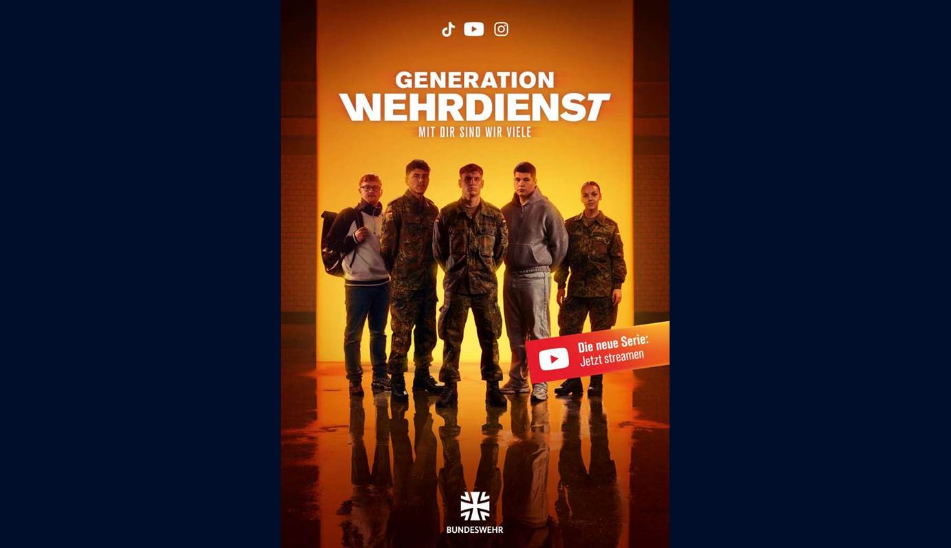 Visual zur neuen Dokuserie der Bundeswehr, Titel: Generation Wehrdienst – Mit dir sind wir viele (Quelle: Bundeswehr / Castenow; übermittelt durch Castenow)