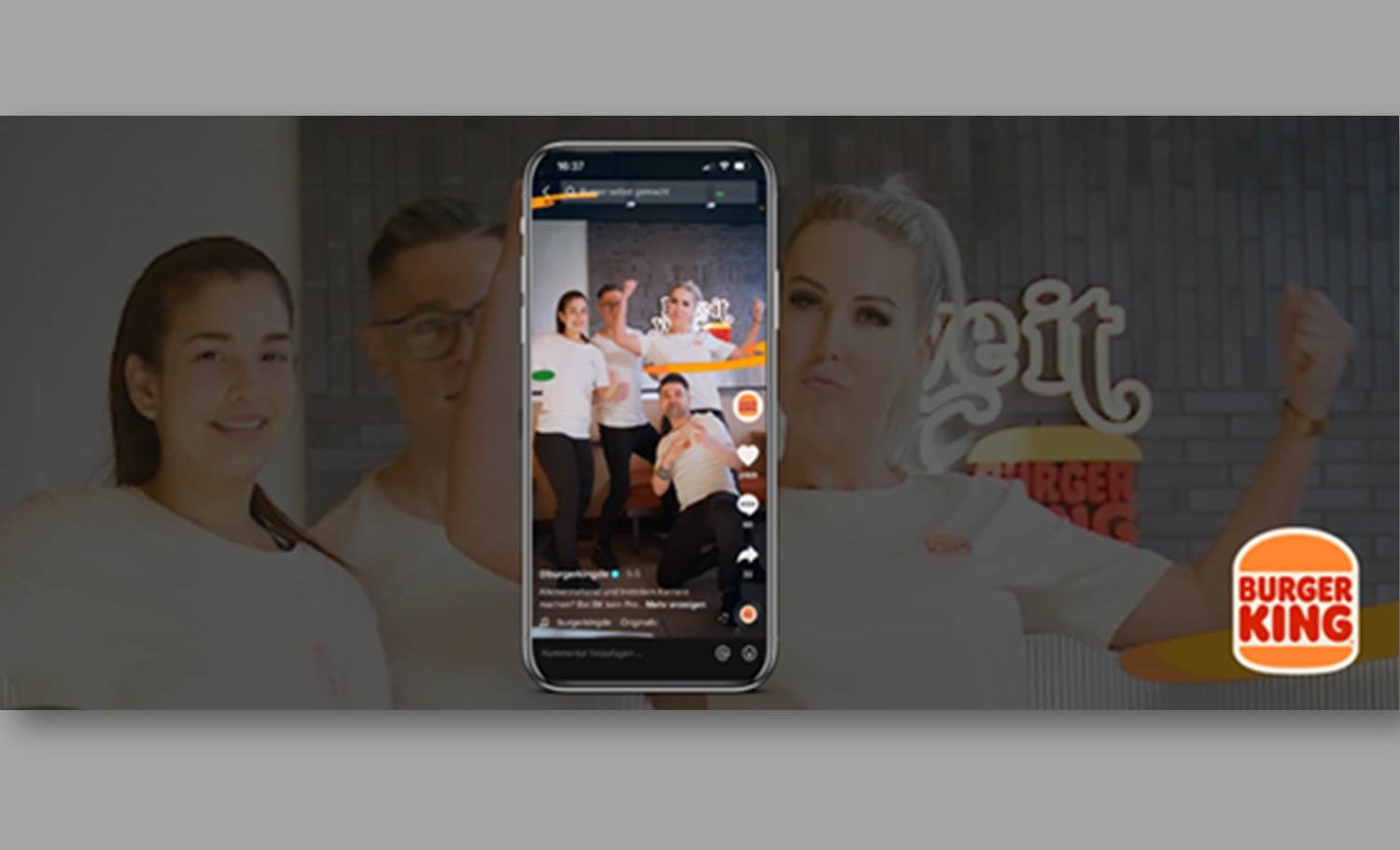 Kampagnenmotiv von BURGER KING - Employer Branding Kampagne 2022 - Mitarbeiter-Videos 