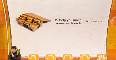 Motiv der Baby Burger Kampagne, BURGER KING Frankreich, kreiert von der Agentur Buzzman (Bildquelle: buzzman.eu)