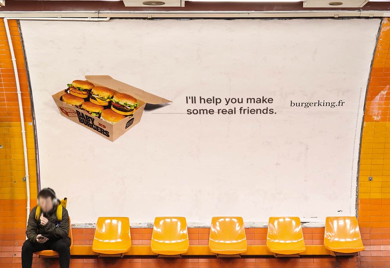 Motiv der Baby Burger Kampagne, BURGER KING Frankreich, kreiert von der Agentur Buzzman (Bildquelle: buzzman.eu)