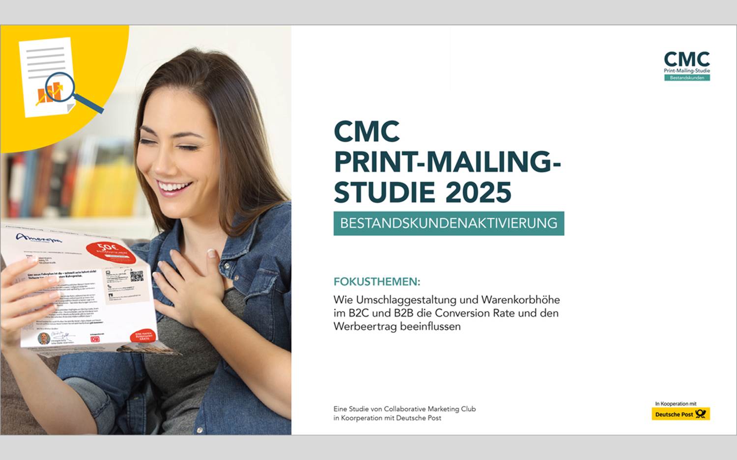 Visual zur CMC Print-Mailing-Studie 2025 (Quelle: CMC x Deutsche Post AG)