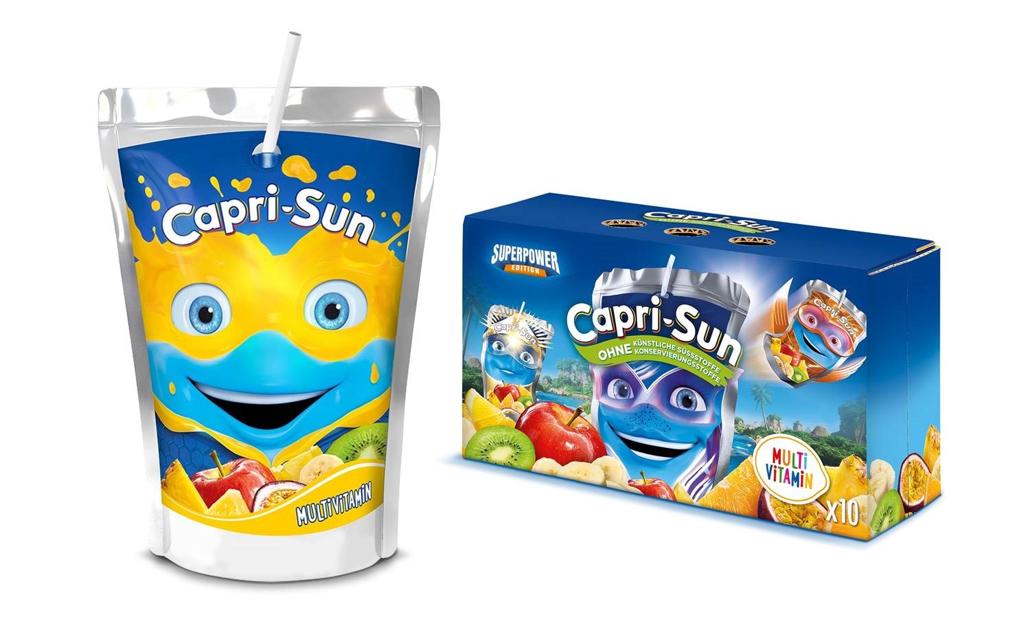Motiv der Capri-Sun Superpower Limited Edition 2025 (Bildrechte: Capri Sun)