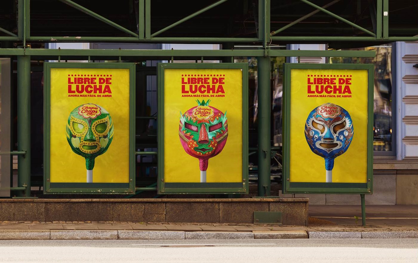 Chupa Chups Kampagne No More Wrestling. Die OOH-Motive kreierte BBH. (Quelle: Chupa Chups / BBH)