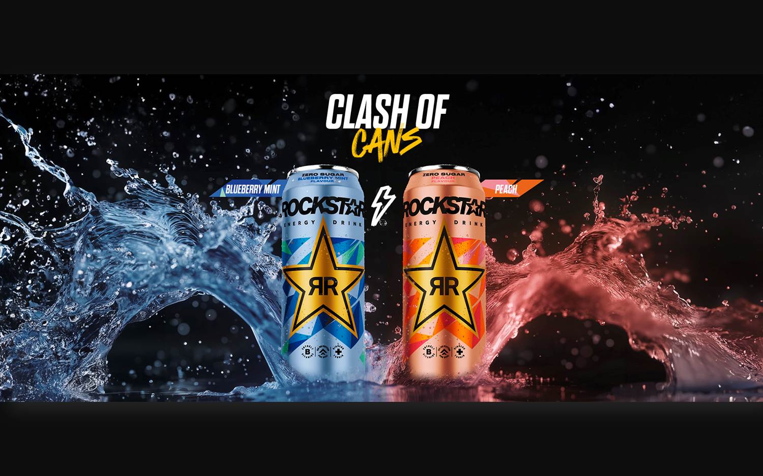 Key Visual der Clash of Cans Kampagne, Rockstar Energy (Bildrechte: PepsiCo)