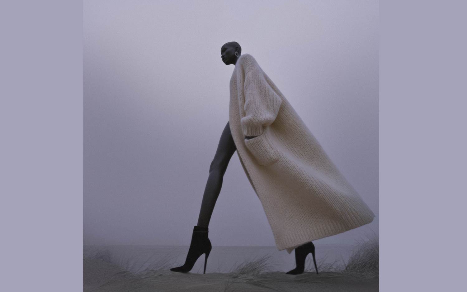 Motiv aus der Cozy van Dorle Kampagne – Coat Bobby Cream (Bildquelle: Sassenbach)