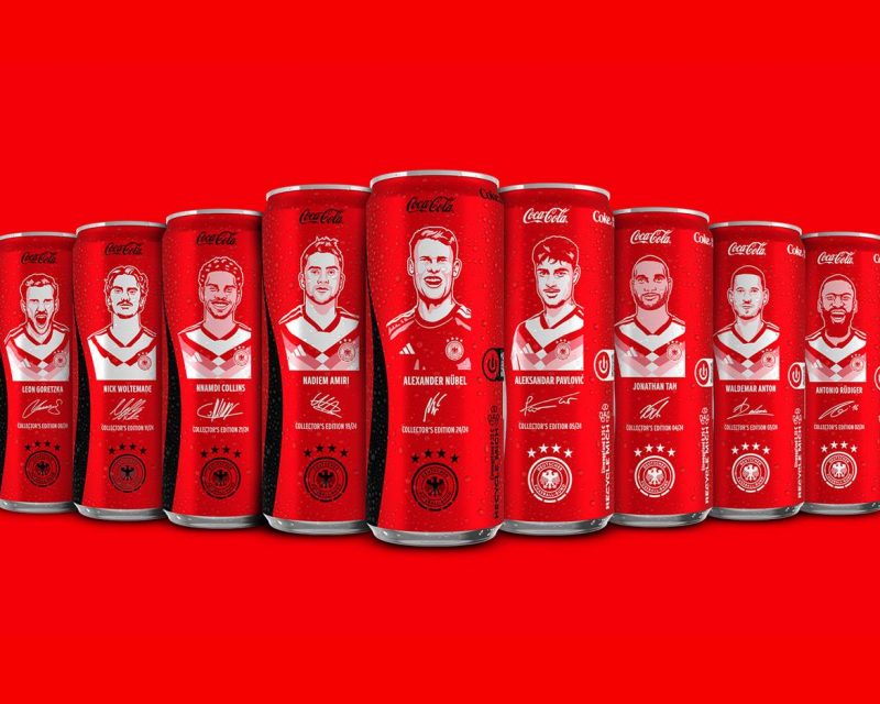 Coca-Cola-Kampagne zur Fußball-WM 2026, Spielerdosen (Copyright / Quelle: Coca-Cola GmbH)