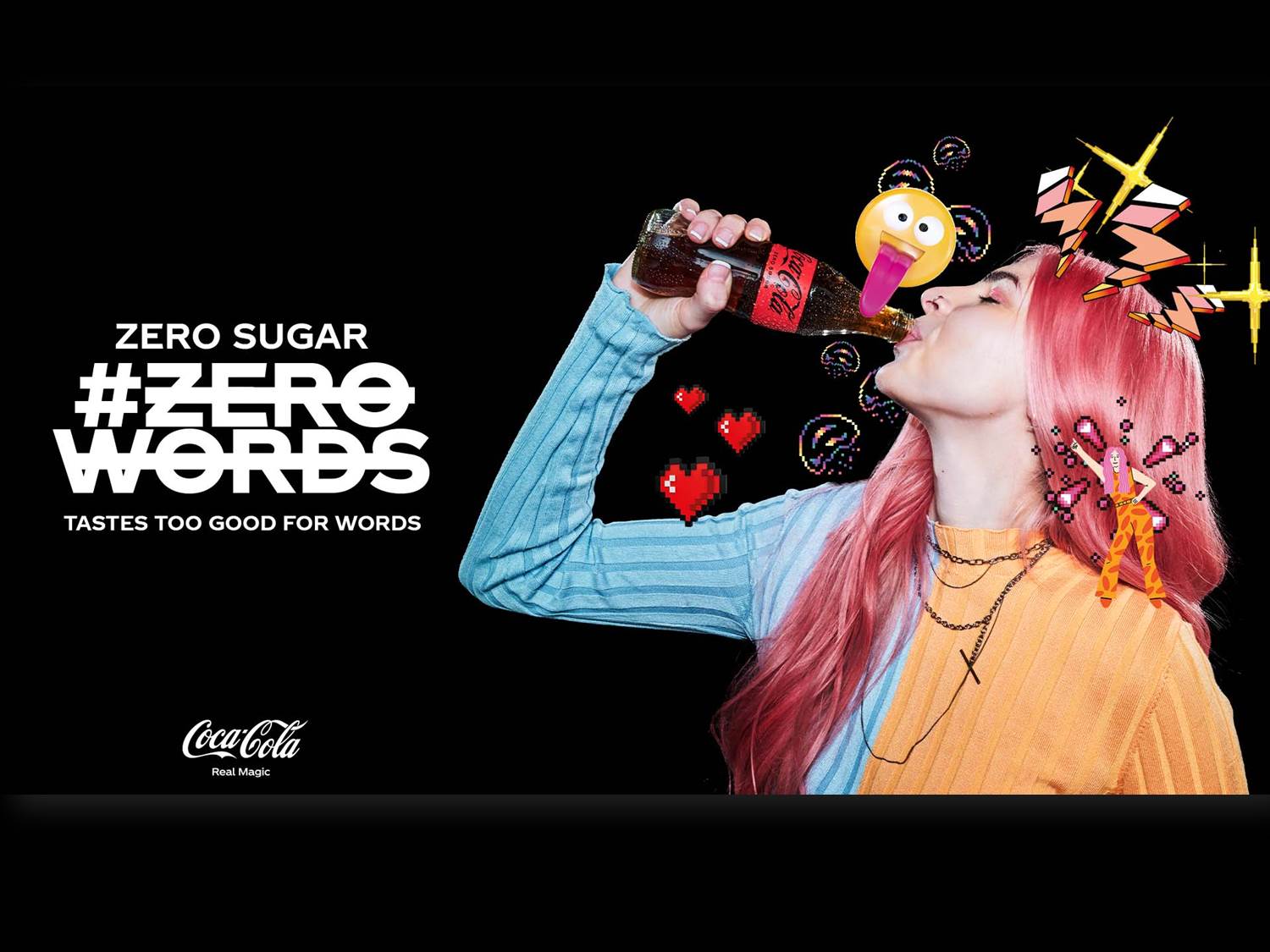 Coca-Cola #ZeroWords Kampagne 2022 - Mitmachaktion - Geschmackserlebnis ohne Worte beschreiben