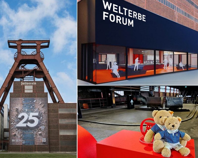 Collage marketingScout.com Redaktion; Foto links: Stiftung Zollverein, Andrea Kiesendahl; Grafik rechts oben: Stiftung Zollverein; Foto rechts unten: marketingscout.com Redaktion