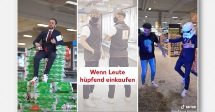Bild: Bei TikTok setzt Kaufland auf aufmerksamkeitsstarke Clips, Kampagnen und Kooperationen zum Beispiel mit "Herr Anwalt", "dscvr.twins" und "Younes Zarou". (Foto: Kaufland)