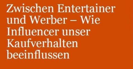 Cover-Motiv (Bildausschnitt) Influencer Marketing Studie von PwC
