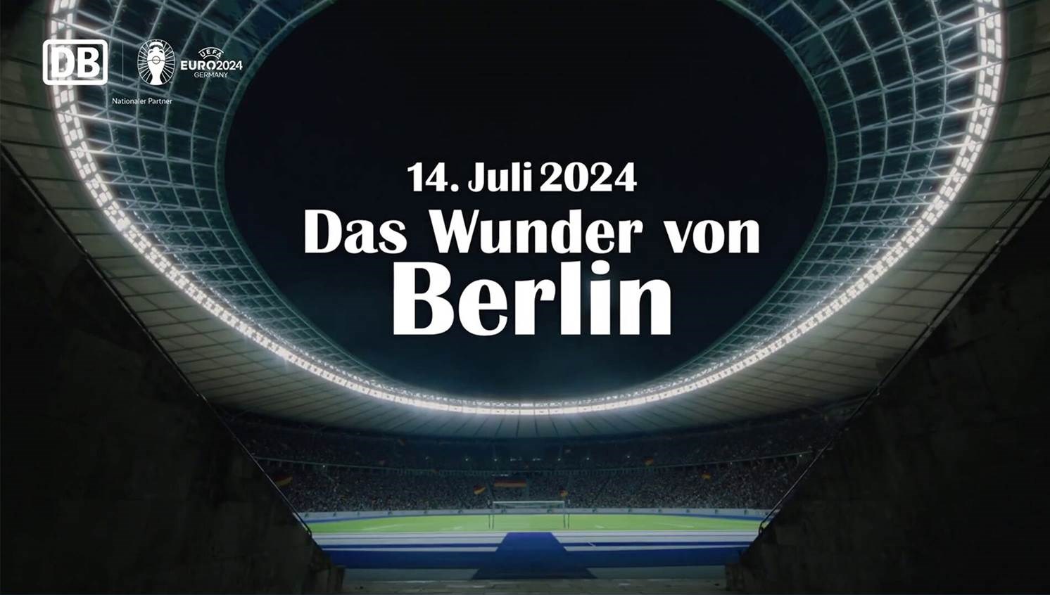 Kampagnen Key Visual – Das Fußballwunder von Berlin – Kampagne für die Fan BahnCard, kreiert von Ogilvy (Bildquelle: Ogilvy)