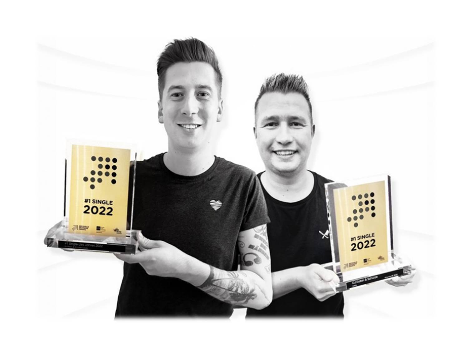 Mit dem Ballermann-Hit "Layla" landeten DJ Robin & Schürze den erfolgreichsten Song des Jahres 2022 in Deutschland (Quelle / Bildrechte: GfK Entertainment GmbH)