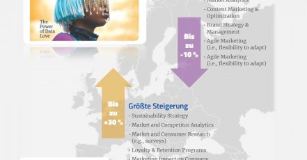 Grafik aus der European Marketing Agenda 2023 / Jährliche Trendstudie des Deutschen Marketing Verbandes e.V. (DMV)