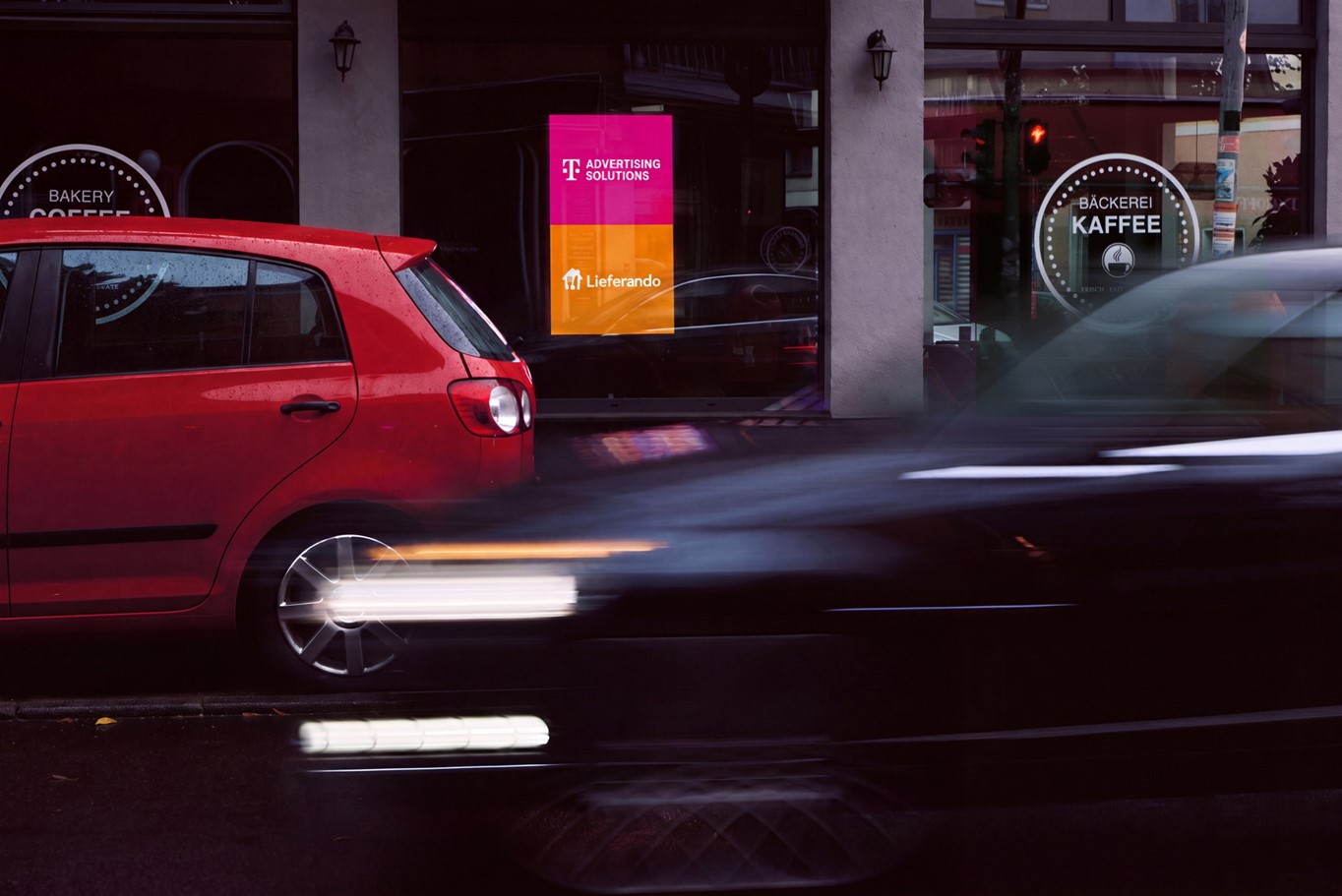 Lieferando x T Advertising Solutions, DOOH-Restaurant-Screens (Quelle / Copyright: Lieferando, T Advertising Solutions)