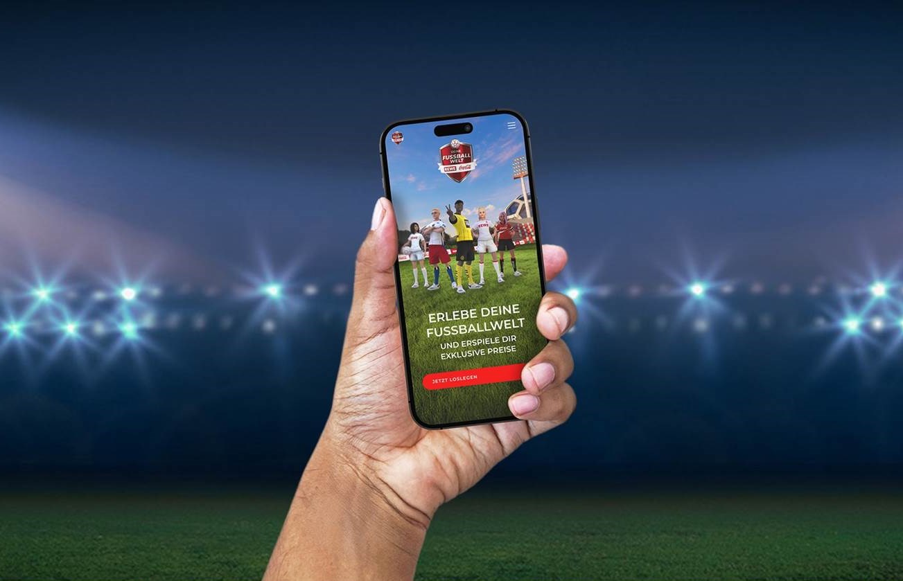 Deine Fussballwelt (mobil) – Ein Projekt von Coca-Cola CCEP DE und REWE (Copyright: CCEP DE / Rewe)