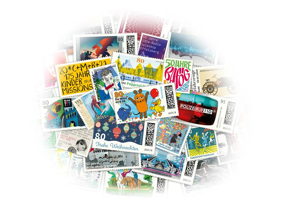 Bild: Deutsche Post DHL Group – Briefmarkenstapel (Bildrechte: Deutsche Post DHL Group)