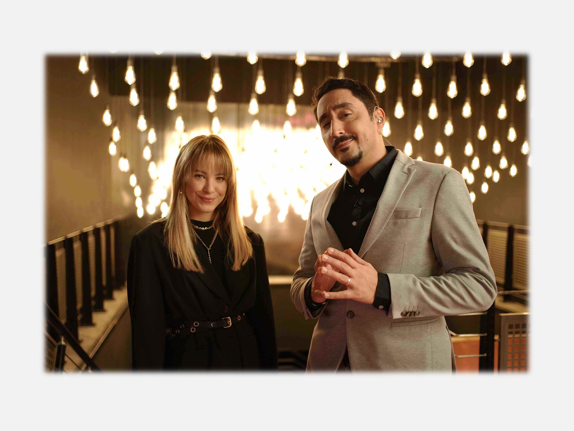 Bild: Diana zur Löwen und Eko Fresh unterstützen die Telekom-Initiative im Kampf gegen Hass im Netz. (Bildrechte: Deutsche Telekom AG)