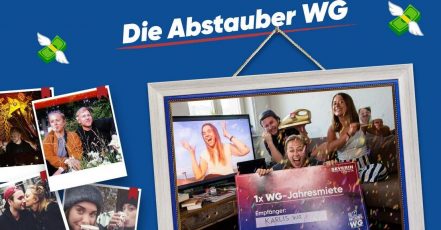 Screenshot: Website "Die Abstauber WG" – Deutschlands coolste WG (https://www.abstauber-wg.de)