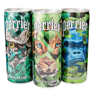 Foto: Die neuen wilden Dosen von PERRIER®
