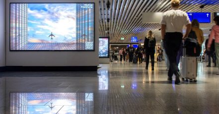 Digital Business Space am Flughafen Frankfurt, Terminal 1 am Flugsteig A (Copyrights: Media Frankfurt GmbH)