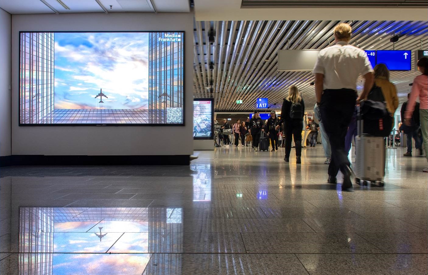 Digital Business Space am Flughafen Frankfurt, Terminal 1 am Flugsteig A (Copyrights: Media Frankfurt GmbH)