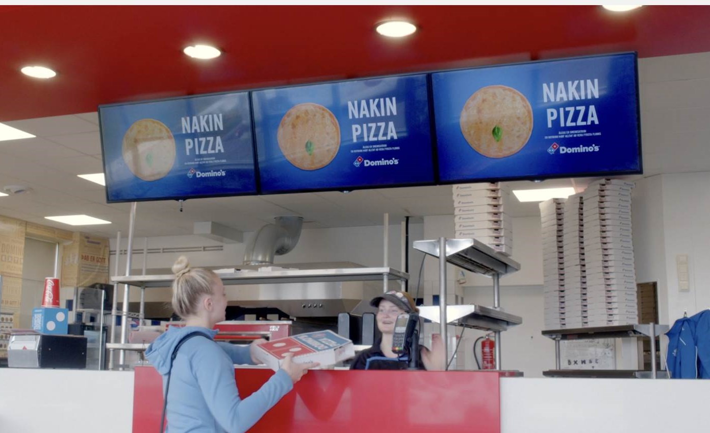 Domino's Naked Pizza, Mittsommer Aktion in Island (Foto: Pipar TBWA für Domino's)