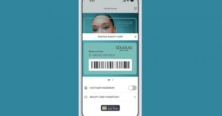 Die Douglas Beauty Card App (Bildquelle: Bild übermittelt durch Dederichs Reinecke & Partner GPRA)