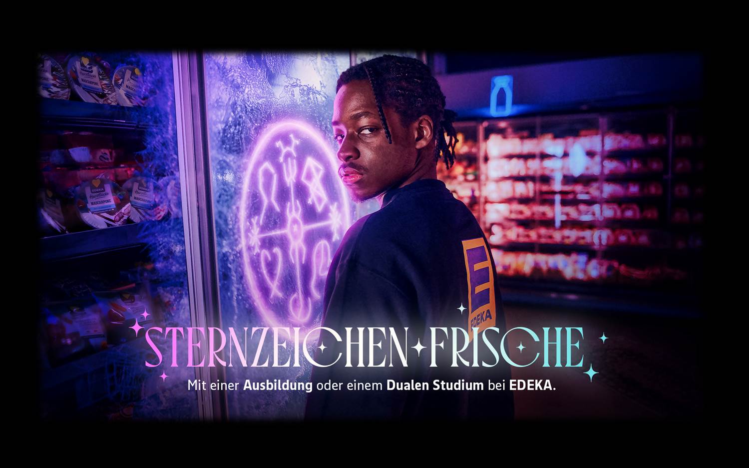 Motiv der EDEKA Ausbildungskampagne 2025 (Copyrights: EDEKA)