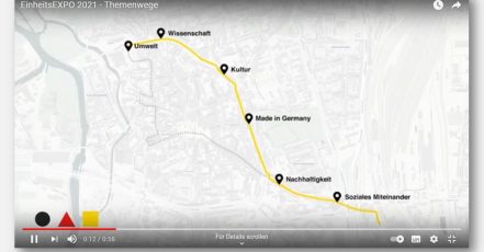 Bild: EinheitsEXPO 2021 - Screenshot aus dem Ankündigungsvideo